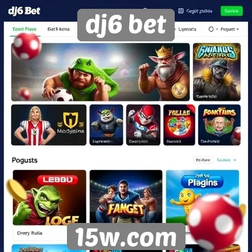 Jogos e apostas disponíveis no dj6 bet